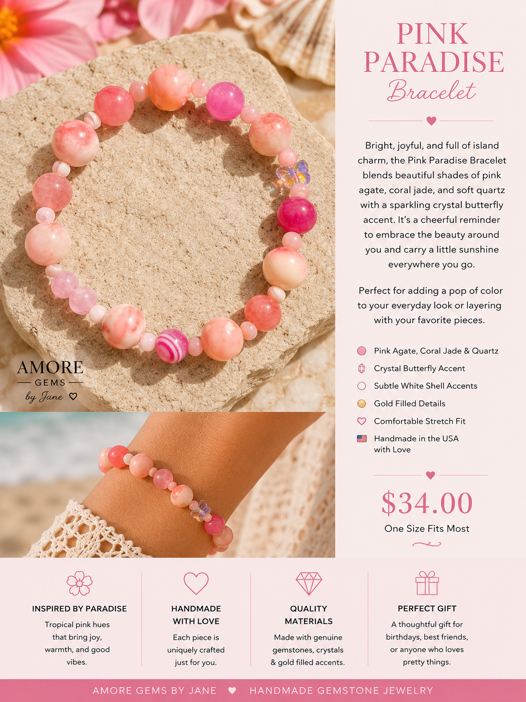 Pink Paradise Bracelet
