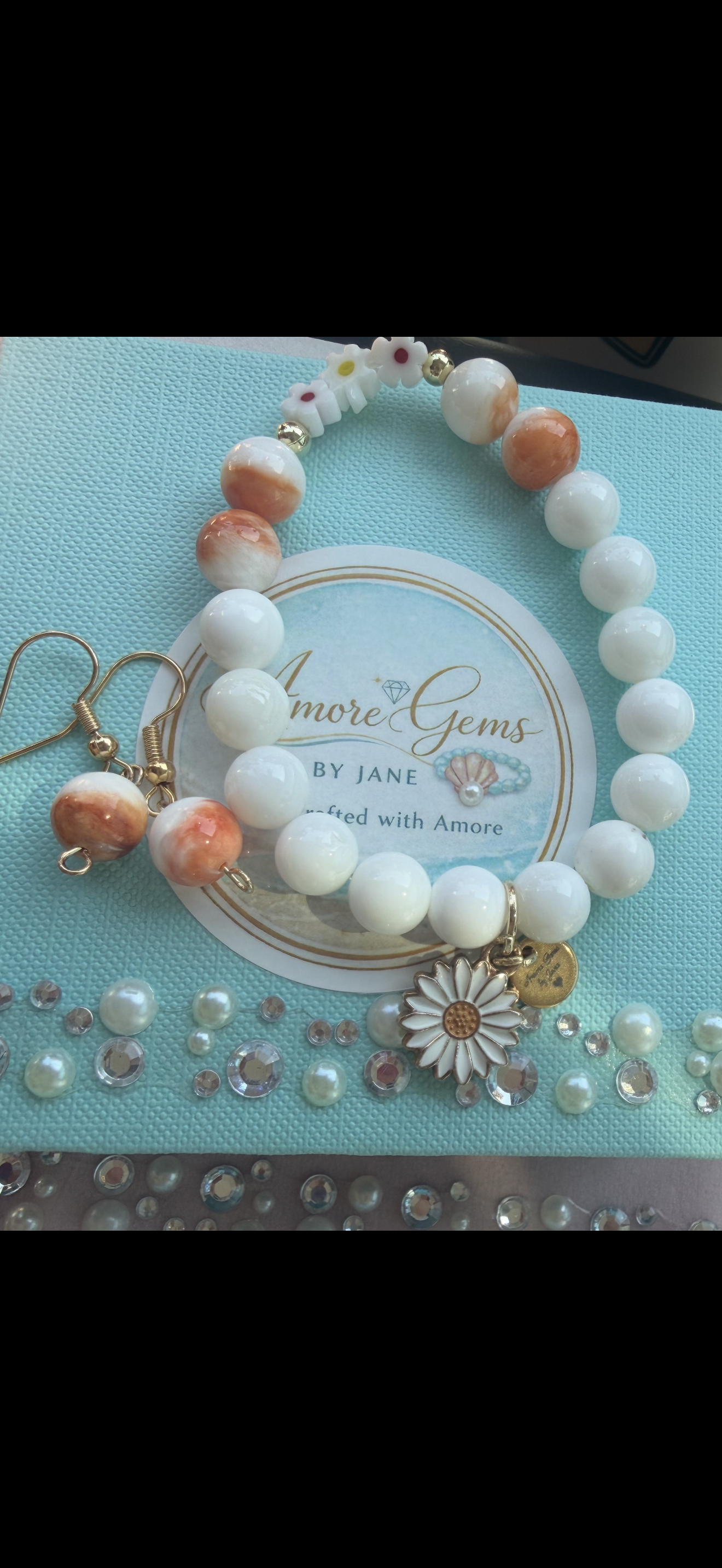 Daisy Breeze Bracelet and earrings